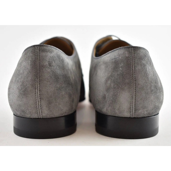 Christian Louboutin Men Top Daviol Flat Shadow Grey Suede Lace Dress Loafer 39 6 main image 5